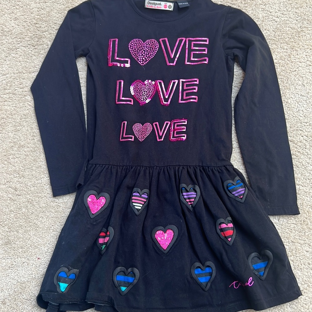 Desigual long sleeve dress,9-10 yrs old